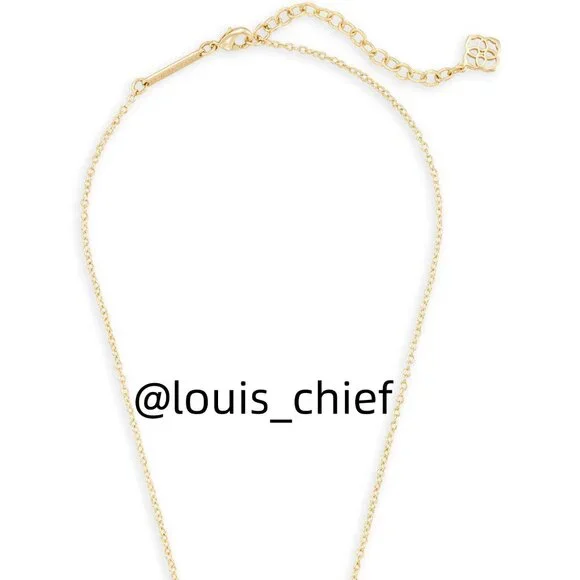 Elisa Gold Pendant Necklace in Iridescent Drusy - Picture 2 of 5